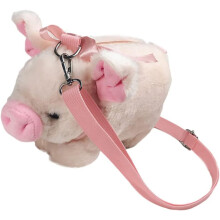 Schülertasche, Umhängetasche, niedliches Plüschschwein-Design, tragbare Crossbody-Aufbewahrungstasche