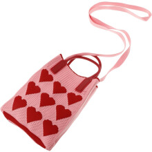 Vielseitige Damen-Geldbörse, Umhängetasche, Handytasche, modisches Herzdesign, Handtasche für Outdoor-Aktivitäten und Strand