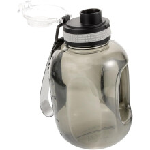 Portable 1.2l Black Plastic Sports Water Bottle Outdoor Gym Water Jug for Running and Exercising