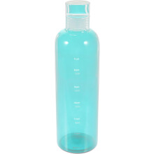 Tragbare 500-ml-Trinkflasche aus Glas mit Zeitskala, transparenter grüner Sportgetränkebehälter