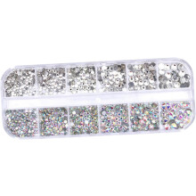Flache Strasssteine als Verzierungen für Schmuck und Nagelaccessoires, Dekorationen und Scrapbooking
