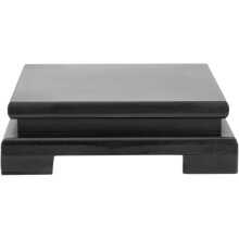 Espositore per piante in legno nero, supporto per vasi di fiori in legno, resistente a deformazioni e crepe, porta piante grasse