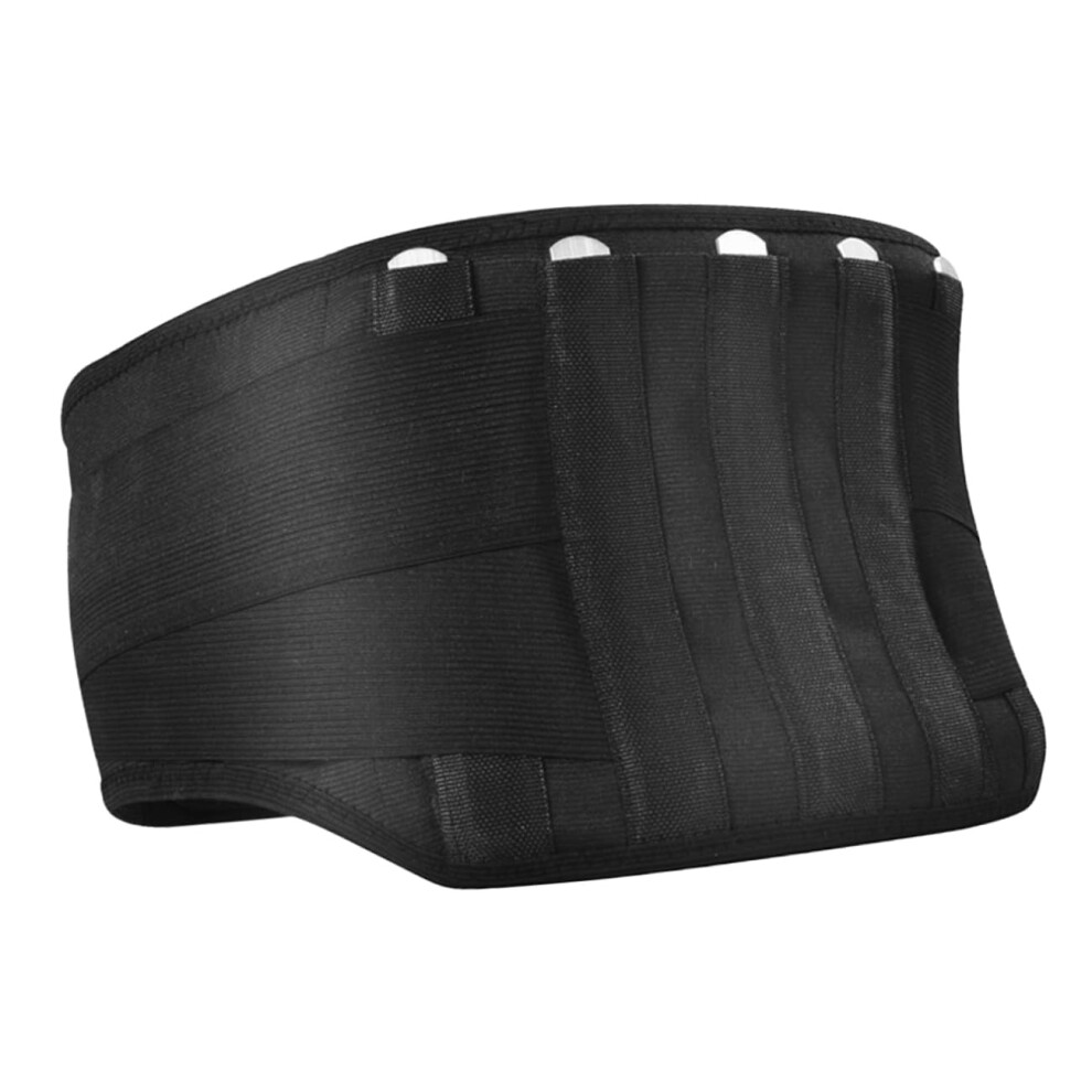 Hkhbjs Black Aluminum Back Brace For Lower Back Pain Relief Lumbar Support Belt Breathable Design