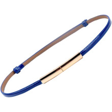 Elegant Blue Leather Dress Waistband for Women Belt Accessory for Party Wedding Bridesmaids Chic Fashion Waist Cincherrmal Dresses