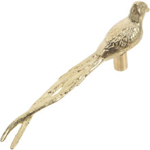 Schubladengriff aus Messing in Vogelform mit feinen Details und einfacher Montage