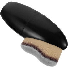 Hustý malý štetec na podkladový make-up pre krémový a púdrový make-up, štetec na rozotrenie tváre pre čiernu pleť