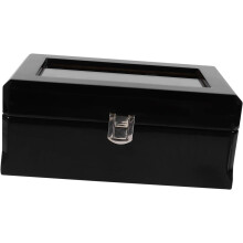 Schmuckkästchen aus Holz, Uhrenvitrine, Aufbewahrungsbox für handgefertigte Accessoires, Deckel für Wohndekoration