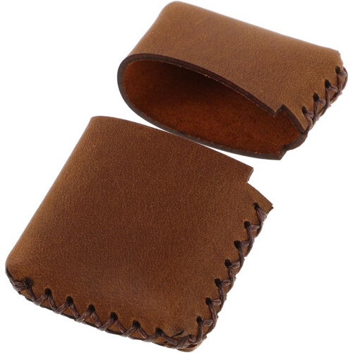 Cattlehide Lighter Sleeve Small Vintage Leather Pouch for Kerosene Lighters