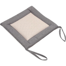 Bürositzkissen aus Baumwolle, Bodenkissen aus braunem Baumwoll-Leinen-Material, handwerkliche Verarbeitung