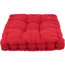 Quadratisches Sitzkissen, Stuhlkissen, 38 x 38 cm, verdicktes Polyester, angenehm weich, robust, für Zuhause und Büro