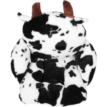 Cuscino per sedile a forma di mucca con stampa a cartoni animati, realizzato in cotone PP, tessuto morbido e confortevole.