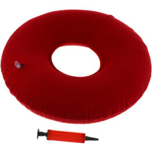 Aufblasbares Donut-Sitzkissen mit Ringventil, PVC-verstärktes Sitzkissen