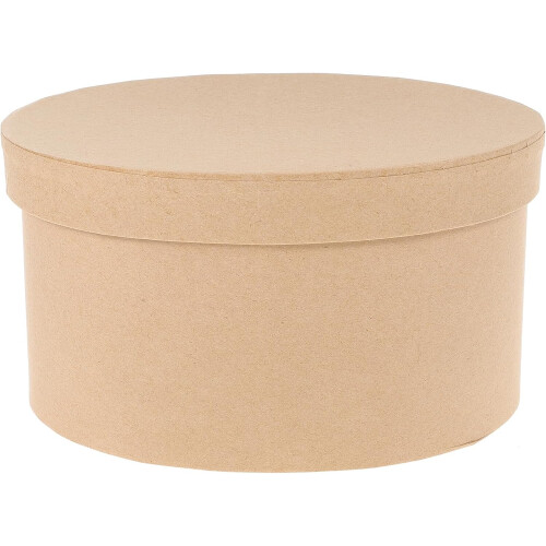 Oval Kraft Paper Cookie Box 18x13x10cm, Multi-Function Paper Cookie Container