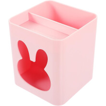 Niedlicher rosa Hasen-Stiftehalter, Schreibtisch-Organizer, Stiftebecher für Schüler und Büro