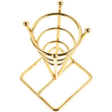 Eiswaffelständer aus Edelstahl für Partys – Elegantes Design, goldene, glatte Oberfläche, stabiler Stand