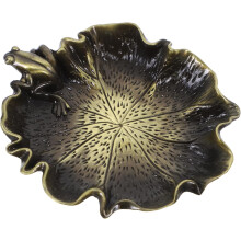 Tintenfass aus Kupfer in Form eines Lotusblattfrosches, dekorativer Tintenbehälter für Kalligrafie