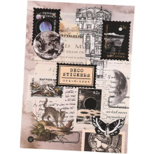 Vintage-Sticker für Journaling, Scrapbooking, Haustier-Stickerbögen, ästhetisches Reise-DIY-Material