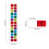 10 Sheets Colored PET Plastic Index Tabs-Color numbers 6