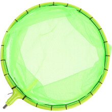 Fluoreszierend grüner, 35 cm großer, abnehmbarer Kescherkopf, inklusive Tasche für den Fang von Fischen, Outdoor-Angelwerkzeug