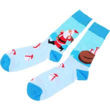 Socks Cotton Socks for Men Xmas Mid-calf Warm Winter Christmas Theme Pattern