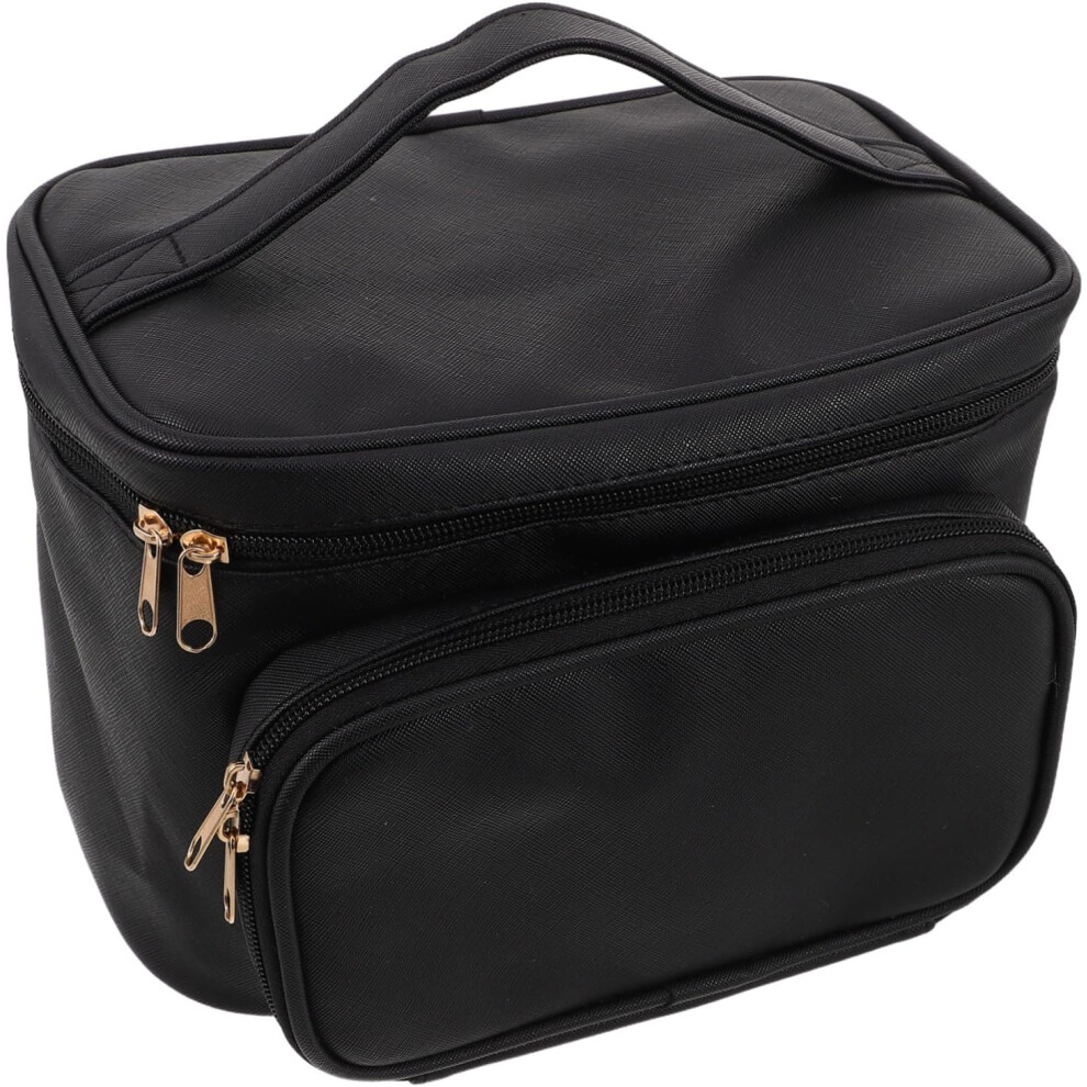Hkhbjs Women's Makeup Bag Pu Travel Toiletry Organizer Vertical Storage For Makeup Brush Storage