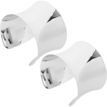 Massives Metallarmband für Damen, geometrisches Punk-Design mit polierter Oberfläche, vielseitiger Modeschmuck für individuellen Ausdruck