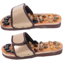 Fußmassage-Slipper, Massage-Sandalen für Zuhause, Büro und Outdoor-Gebrauch, mit Kieselsteinen zur Akupunkturpunktstimulation