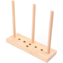 Schleifenmacher aus Holz, 8x8cm, Werkzeug zum Binden von Schleifen, Kranzbefestigungsgerät