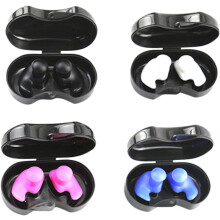 4pairs Earplugs for Boys and Girls and Adults Reusable Swimming Ear Plugs Silicone Swimming Earplugs