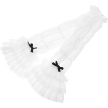 Lolita-Spitzen-Armstulpen, Damen-Handschuhe mit Rüschenrand für Cosplay, elegantes Brautaccessoire