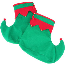 Weihnachtselfenmütze, originelle Schuhe, lustige Weihnachtsfeier-Mitbringsel, Foto-Requisiten für Cosplay, Weihnachten