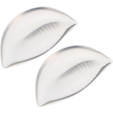 Sutiã de silicone de 2pcs insere almofadas para empurrar e reunir peito, estofamento de sutiã lavável