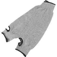 Ochraniacze na ramiona odporne na przecięcie 45 cm, szare, ogrodnicze, z otworem na kciuk
