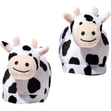 Warme Plüschpantoffeln für Paare, rutschfeste Winterschuhe für drinnen, weiche, flauschige Hausschuhe mit Tiermotiven für mehr Komfort zu Hause