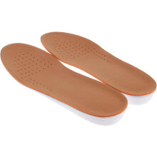 1pair Height Increase Insoles for Men and Women Breathable Pigskin Shoe Pads Comfortable Cushion
