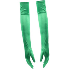 Lange Handschuhe zum St. Patrick's Day Festival, grüne lange Fäustlinge, Partyaccessoires für Damen, Feieraccessoires