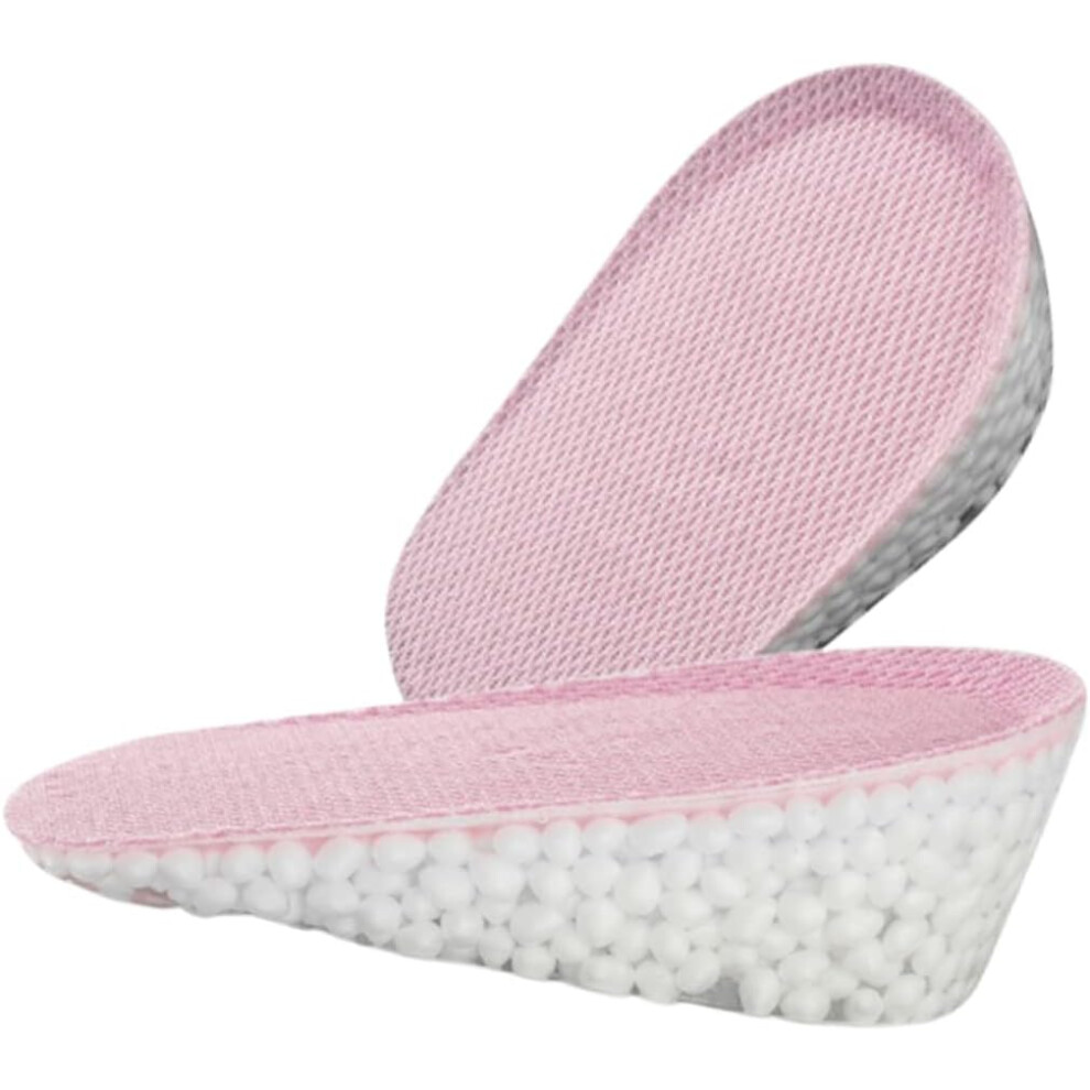 Hkhbjs Pink 1Pair Women Height Increasing Silicone Insoles Anti- Half Pads For Comfort Breathable Gel Inserts
