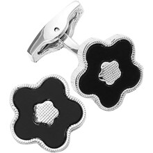 Manschettenknöpfe, Manschettenknöpfe, 1 Paar, Blumendesign, Metallknöpfe für Anzughemden, Herren, Business, Hochzeit, Accessoire