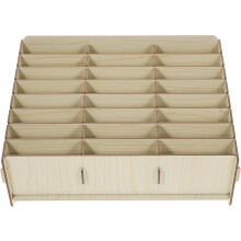 Handy-Organizer-Box aus Holz mit mehreren Fächern und praktischem, gratfreiem Design zur Aufbewahrung auf dem Schreibtisch