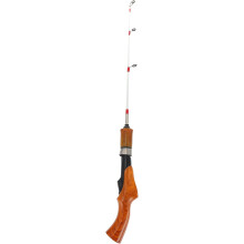 50 cm ijshengel, stevige telescopische hengel met zachte top, geschikt voor wintervissen in koud weer.