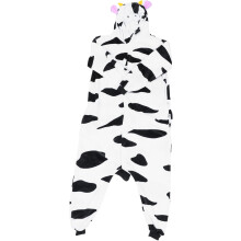 Pyjama mit Cartoon-Tiermotiven, Flanell, kuscheliger Schlafanzug für den Winter, Loungewear für Zuhause, Giraffen-Einteiler