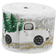 Weihnachtsbänder mit Cartoon-Auto-Motiv zum Selbermachen – Geschenkverpackungsbänder und Dekorationen für Geschenktüten
