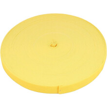 40 m gelbes elastisches Bekleidungsband, 2 cm breit, dehnbares Nähband, Rolle
