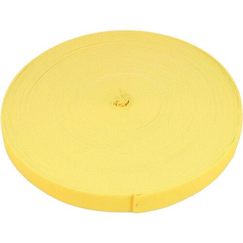 40M gul elastisk klesbånd 2 cm bredt stretch sybåndrull