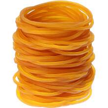 Gummiband i bulk, resårband, 38 mm diameter, 1,4 mm tjockt, naturgummi, för kontor, skolpyssel, 100 g påse