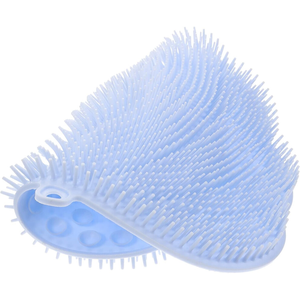 Hkhbjs Blue Back Rub Massage Mat For Shower Wall Mounted Suction Cup Back Scrubber