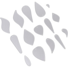 DIY-Stanzformen für Lederohrringe, Schablone aus Kohlenstoffstahl, Metallstanzformen
