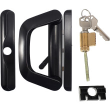 Zinc Alloy Single-Side Door Latch Sliding Glass Door Lock Easy to Install Practical Privacy Lock