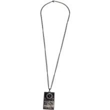 Stilvolle Tarot-Anhänger-Halskette für Herren, religiöser Strickschmuck, langlebiges Design, Geschenk für Freunde und Partner