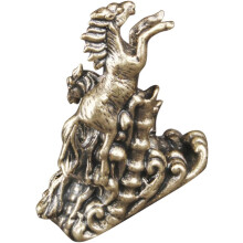 Pferdefigur aus Messing, Tischdekoration, einzigartige Verarbeitung, einteilig geformt
